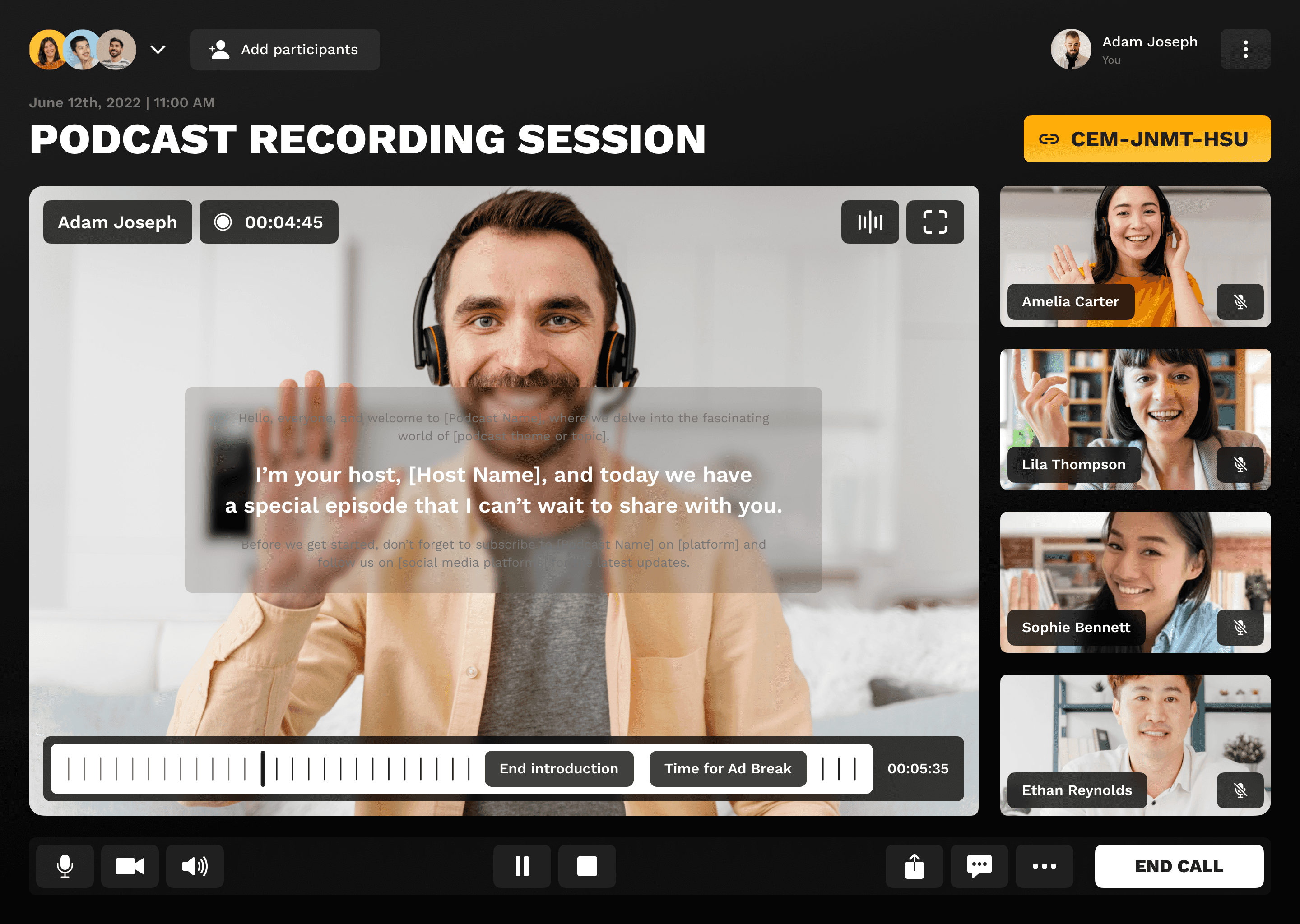inside view of the Video Audio Editor tool